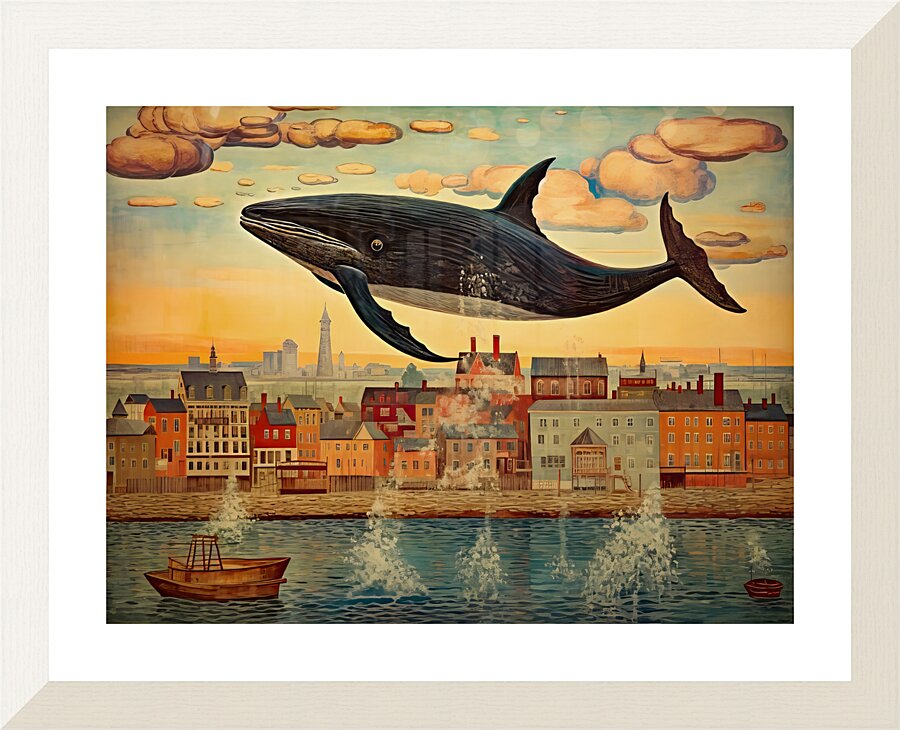 Whale Breach  18  Framed Print Print