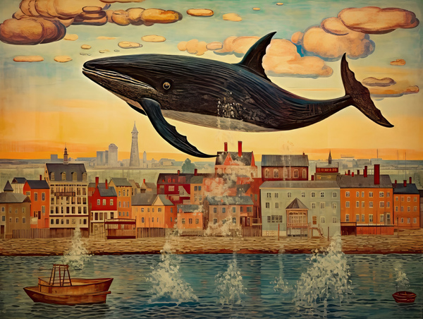 Whale Breach  18  Print