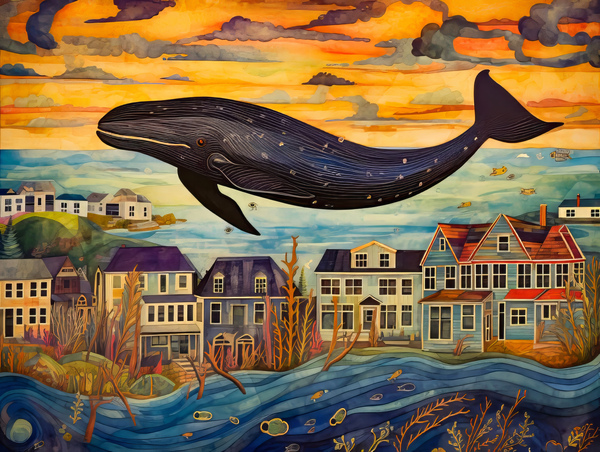 Whale Breach  26  Print