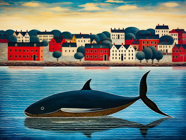 Whale Breach  3  Print