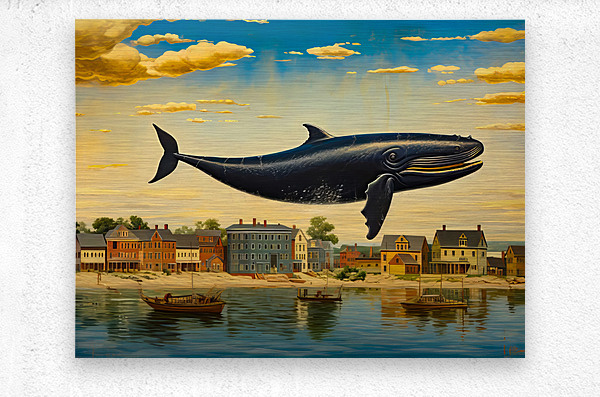 Whale Breach  29  Metal print