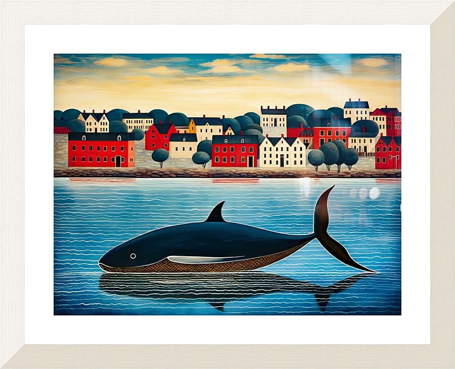 Whale Breach  3  Framed Print Print