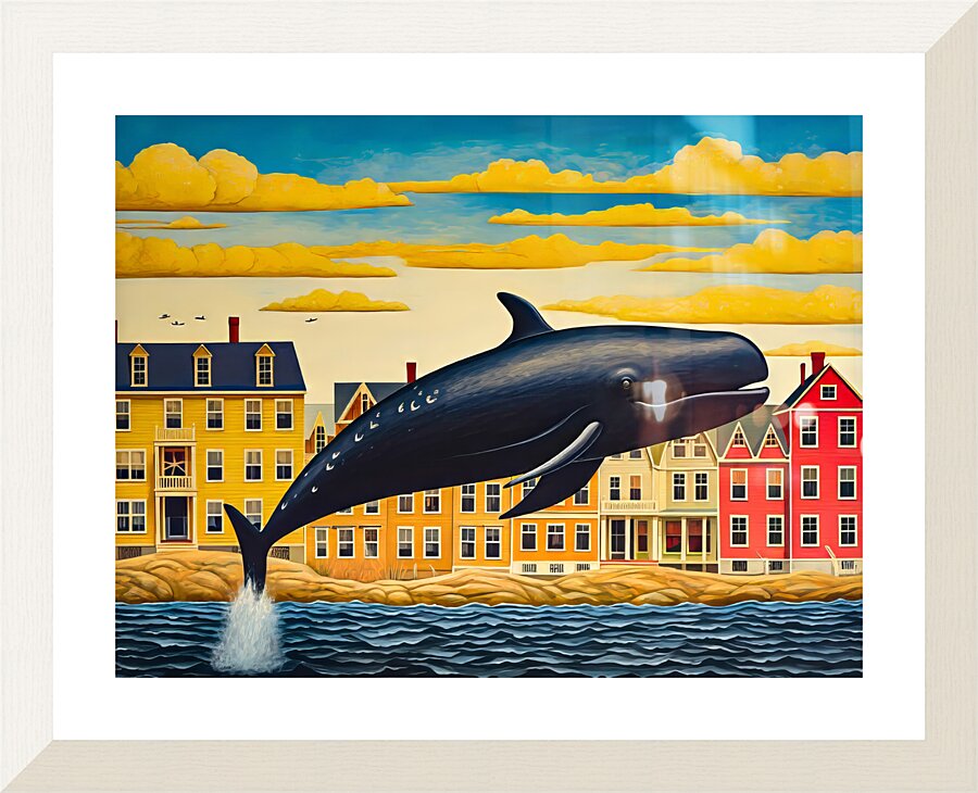 Whale Breach  22  Framed Print Print