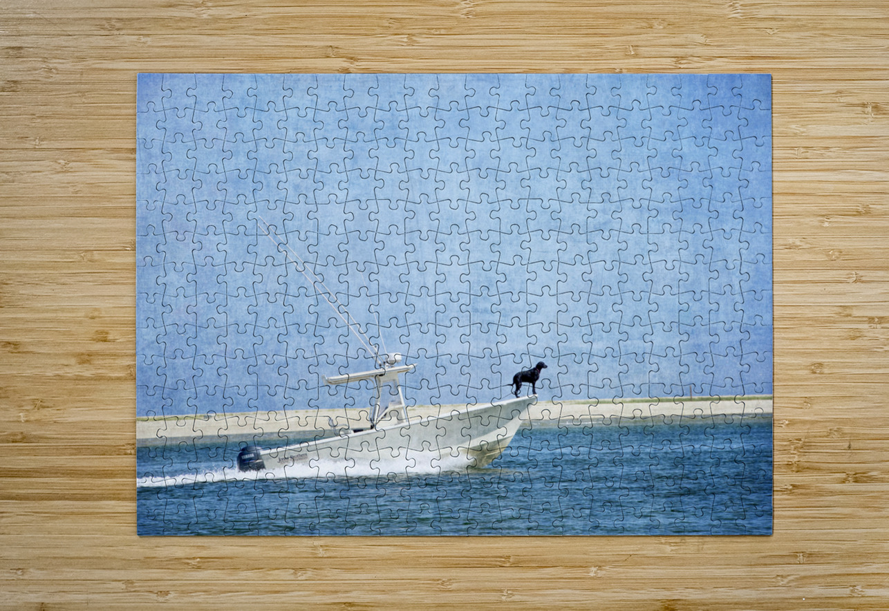 Black Dog  Blue Water ARTSEA CONTEMPORARY Puzzle printing