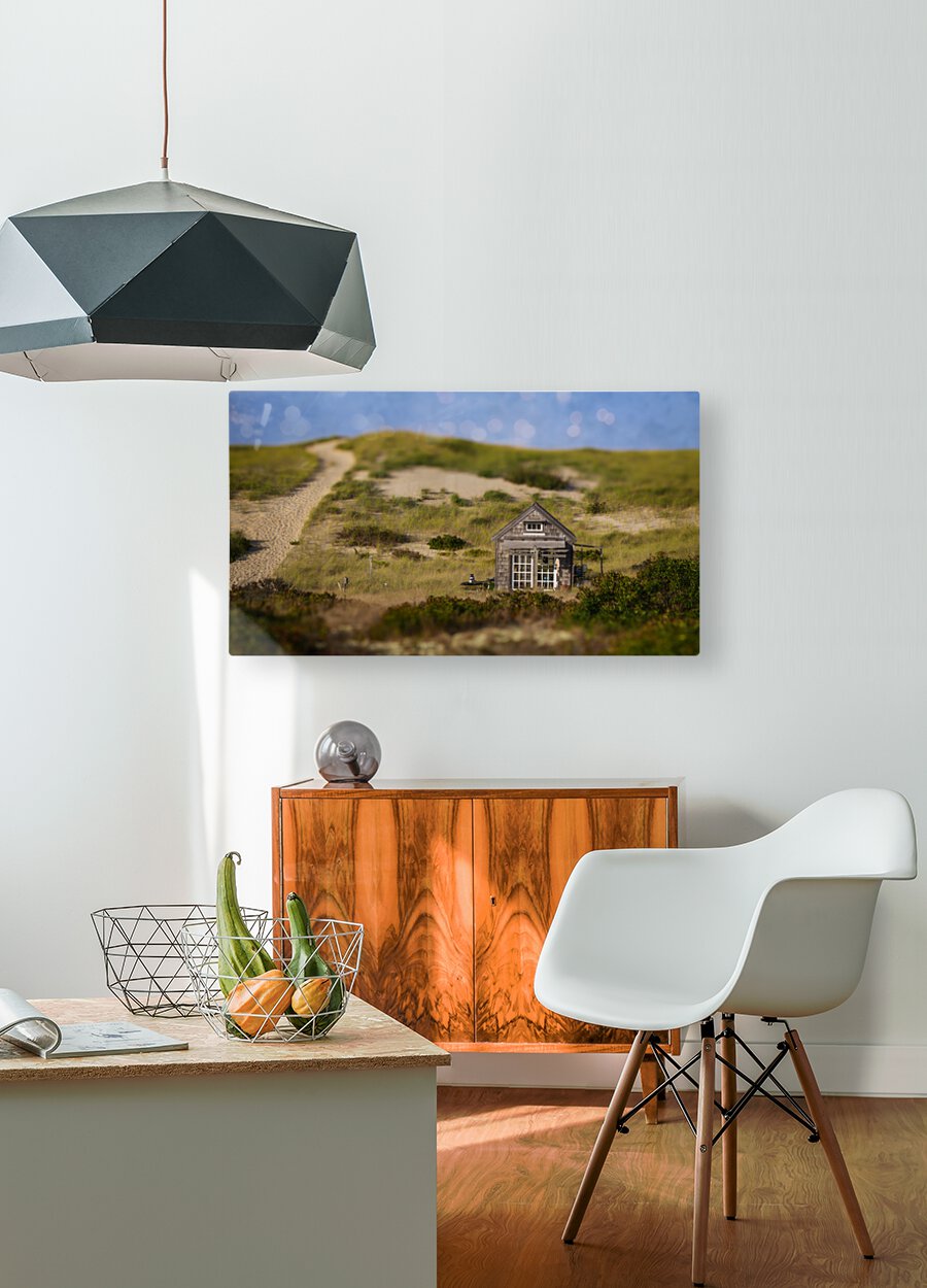 Summer Shack -  Provincelands  Impression métal HD avec cadre flottant sur le dos