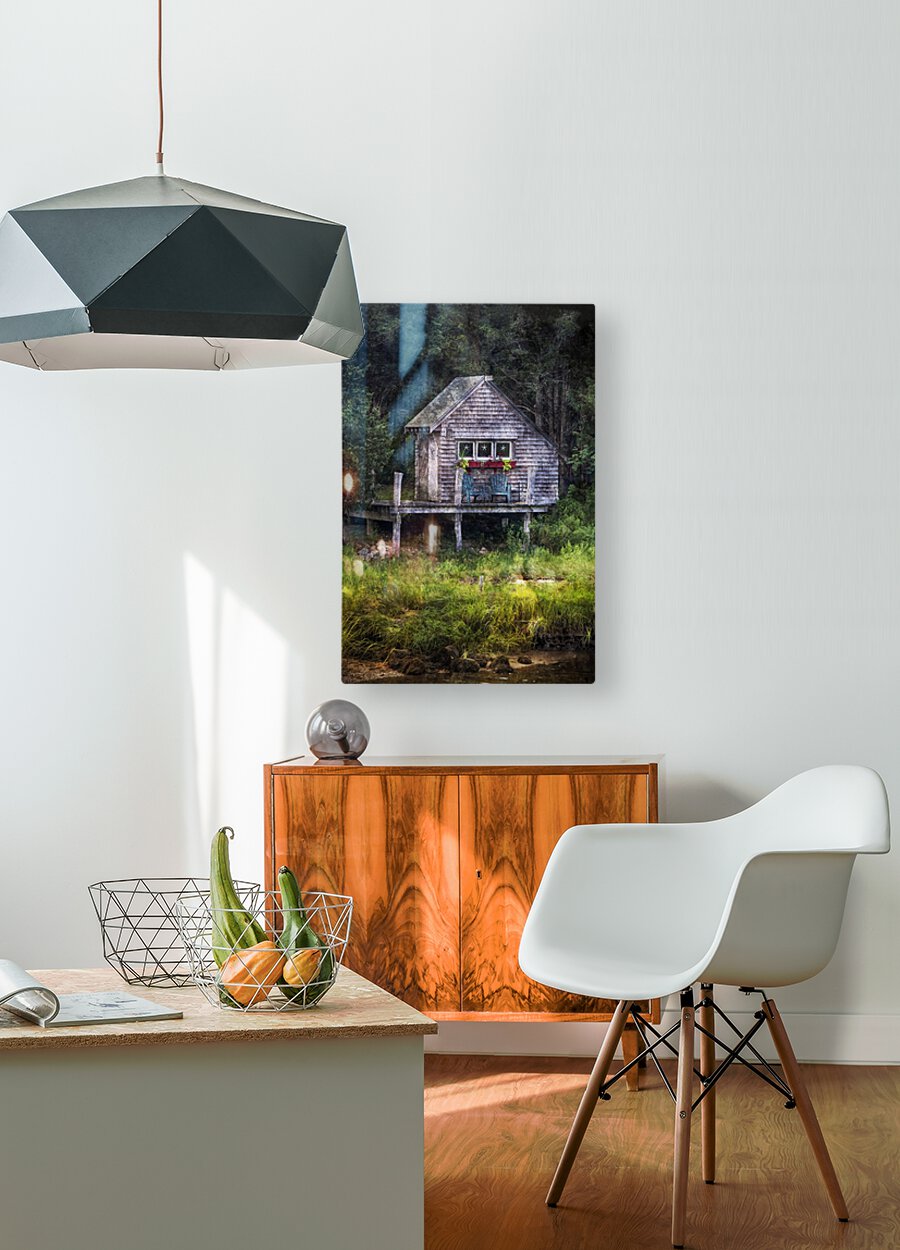 Sippewissett Shack   HD Metal print with Floating Frame on Back