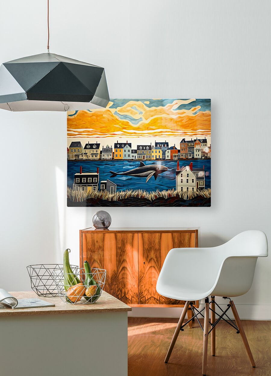 Inner Harbor  HD Metal print with Floating Frame on Back