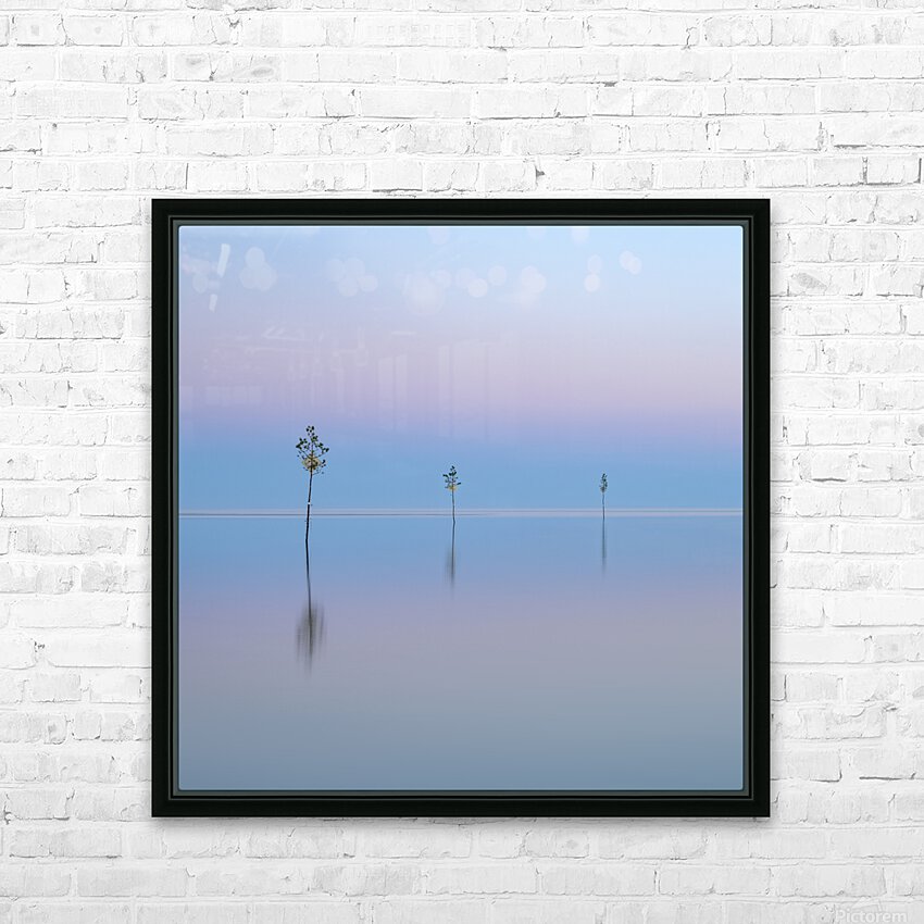 Harbor Reflections         square HD Sublimation Metal print with Decorating Float Frame (BOX)
