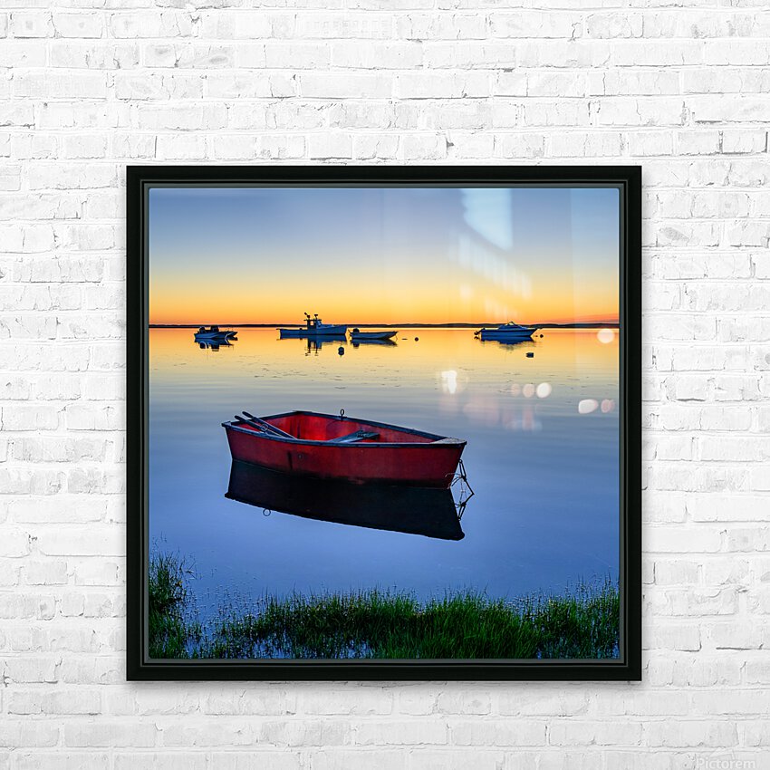 Row Row Row                    square HD Sublimation Metal print with Decorating Float Frame (BOX)