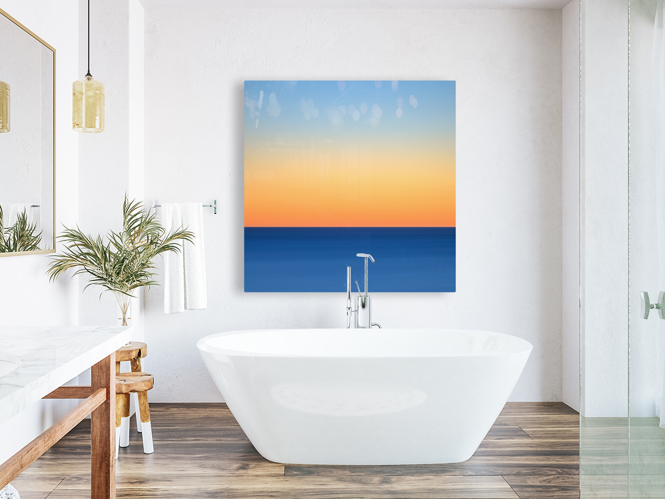 Natures Hues                         square with Floating Frame